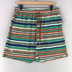 Fabletics‎ The One Short Mens L Striped Athletic Gym Training Shorts